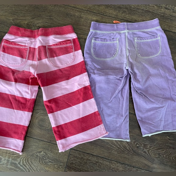 Mini Boden Girls 7-8Y Drawstring Capri Length Cotton Blend Pants, 2 Pairs. - Picture 3 of 4